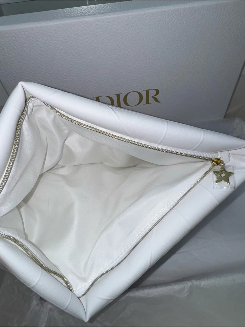 Quilted Dior beauty pouch